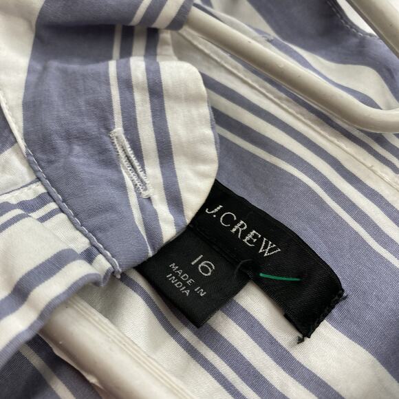 J. Crew Blue and White Striped Blouse - Picture 5 of 11